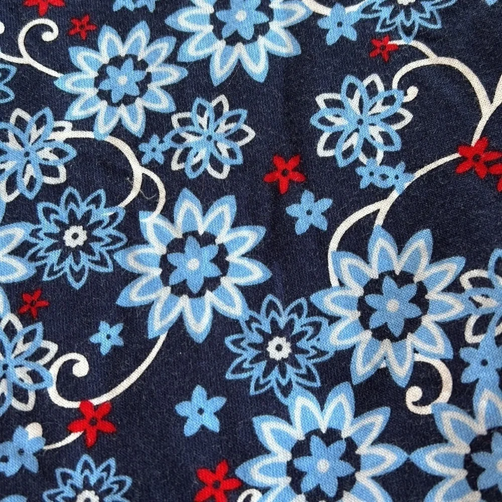Hanna andersson navy floral kimono dress